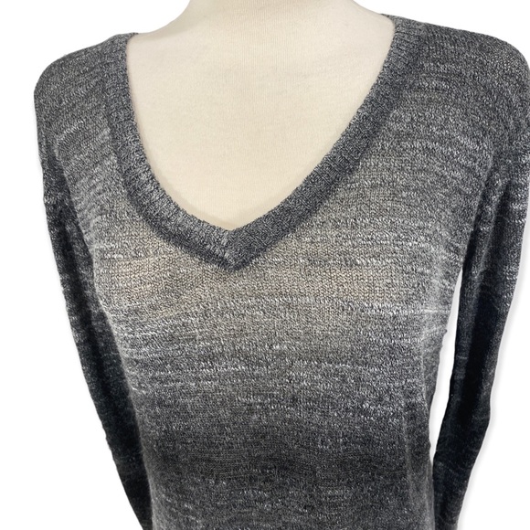 Prana Julien Ombre Split Back Sweater Gray L - Picture 5 of 7
